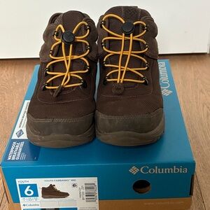 Waterproof Columbia Brown Boots youth size 6